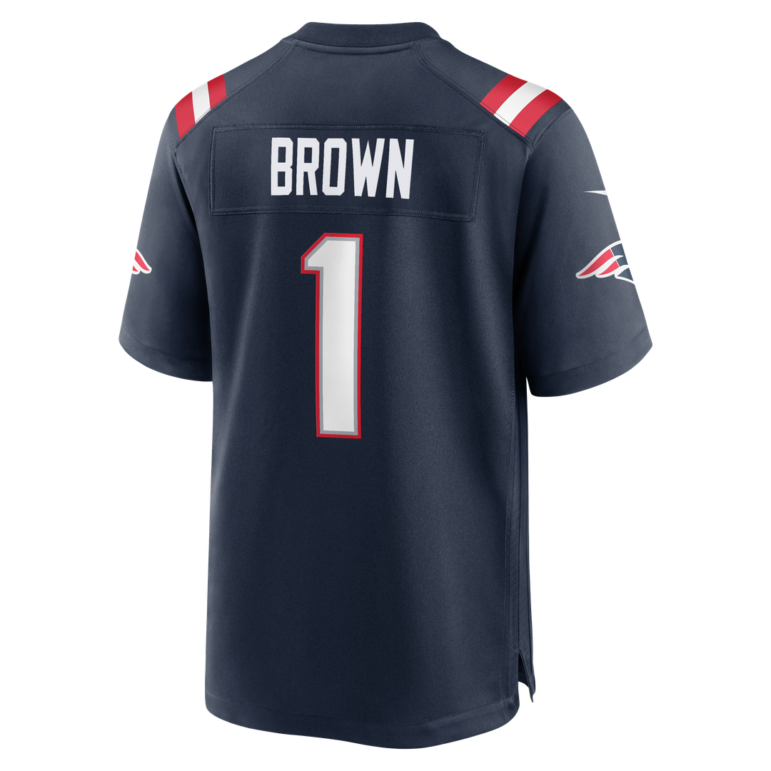 New England Patriots A.J. Brown Red Game Jersey | NFL Football Jersey