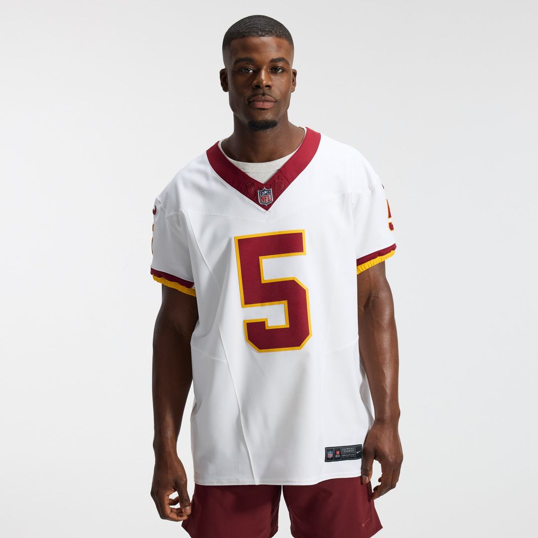 Washington Commanders Jayden Daniels White Alternate 2 Super Bowl Era Vapor F.U.S.E. Elite Jersey | NFL Football Jersey