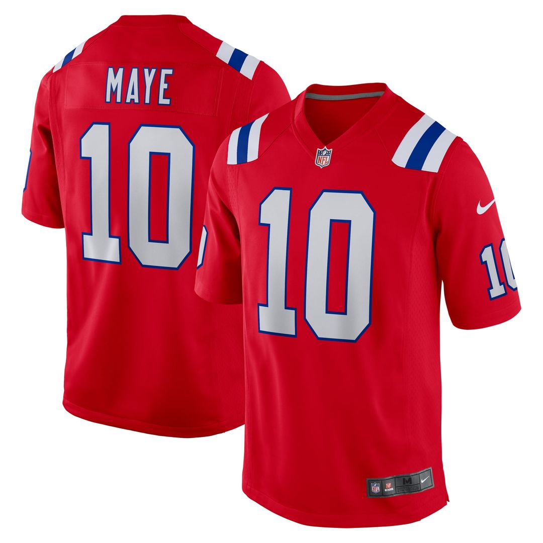 New England Patriots Drake Maye Navy Player Game Jersey | NFL Football Jersey