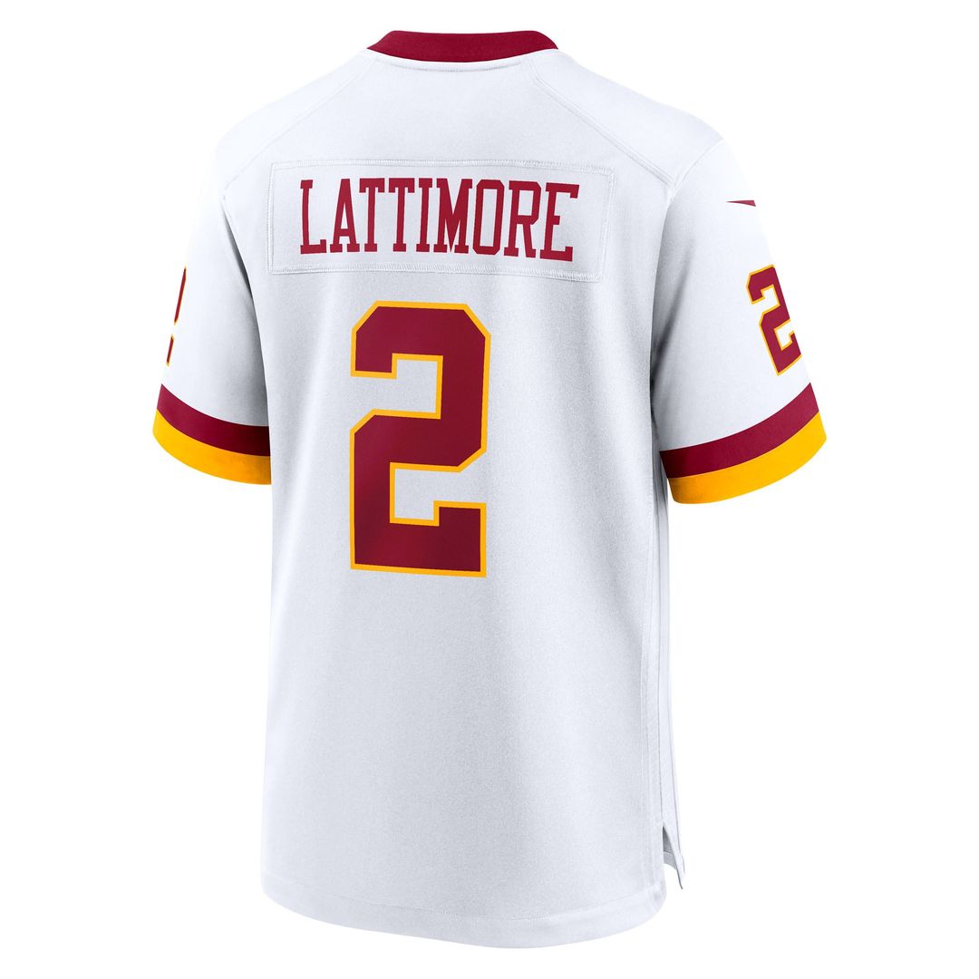 Washington Commanders Marshon Lattimore White Game Super Bowl Era Jersey | NFL Football Jersey