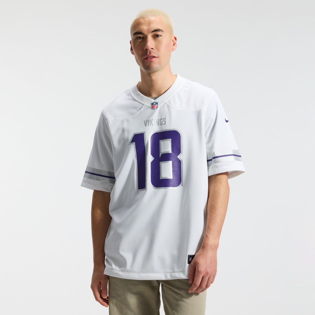 Minnesota Vikings Justin Jefferson White Alternate Game Player Jersey | NFL Football Jersey