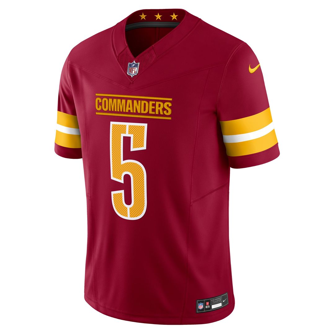 Washington Commanders Jayden Daniels White Vapor F.U.S.E. Limited Super Bowl Era Jersey | NFL Football Jersey