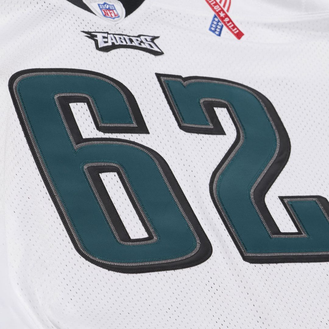 Philadelphia Eagles Jason Kelce White 2011 Authentic Throwback Jersey | NFL Football Jersey
