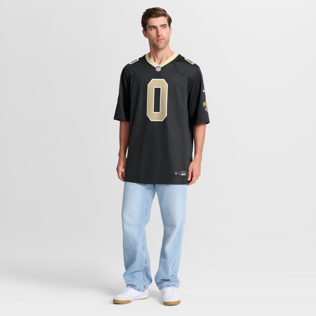 New Orleans Saints Jordyn Tyson Black Team Game Jersey | NFL Football Jersey