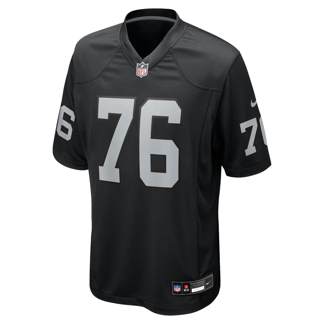 Las Vegas Raiders Caleb Rogers Black Team Game Jersey | NFL Football Jersey