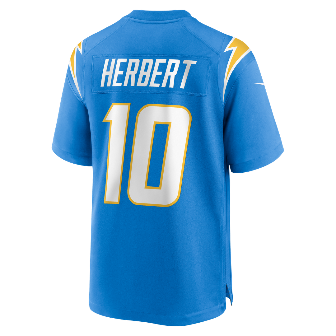 Los Angeles Chargers Justin Herbert Powder Blue Player Game Jersey | NFL Football Jersey