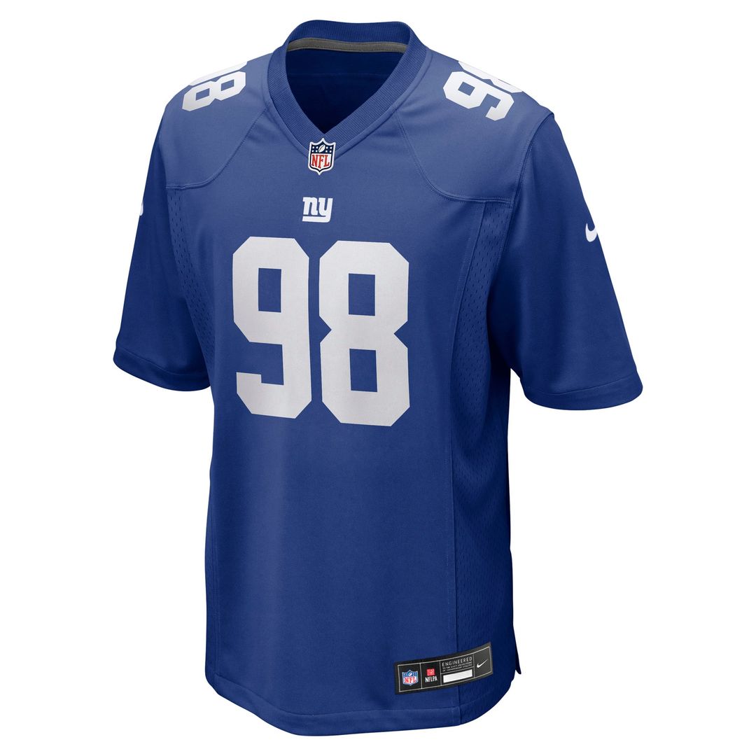 New York Giants D.J. Reader Royal Game Jersey | NFL Football Jersey