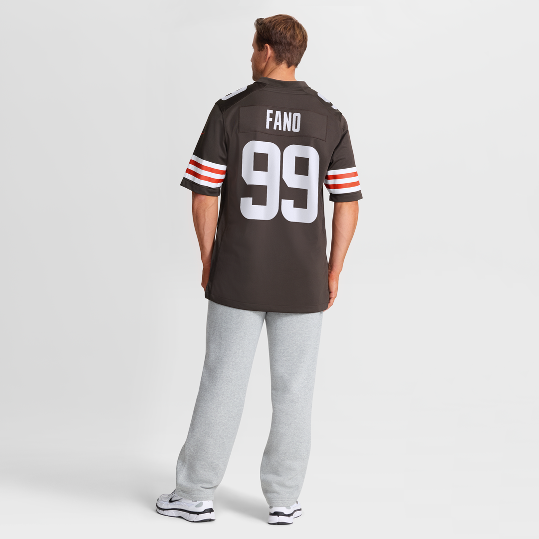 Cleveland Browns Logan Fano Brown Team Game Jersey | NFL Football Jersey