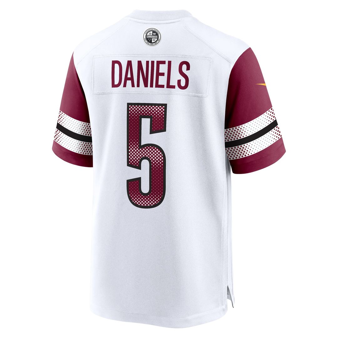 Washington Commanders Jayden Daniels White Player Game Jersey | NFL Football Jersey
