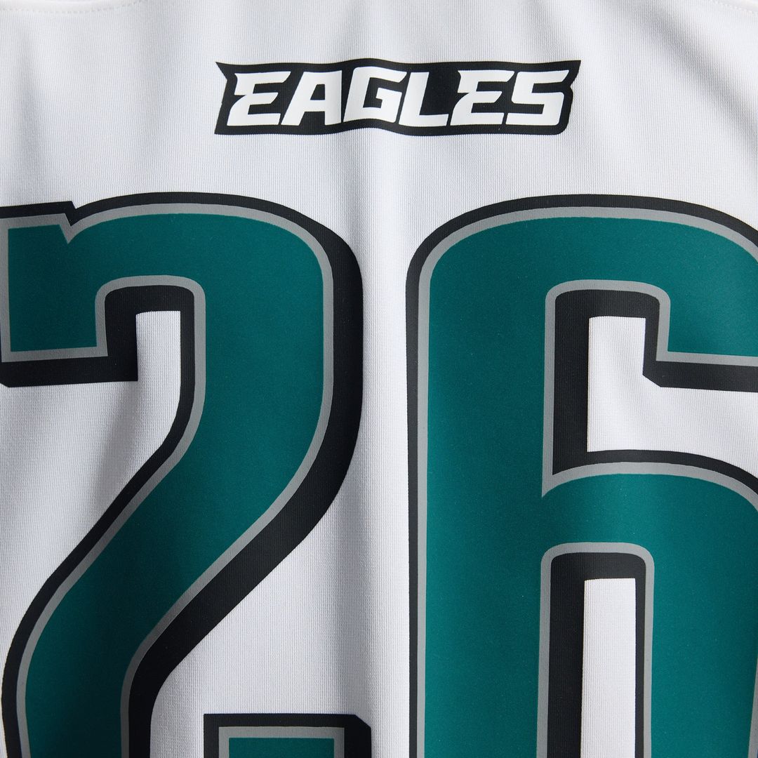 Philadelphia Eagles Saquon Barkley White Game Jersey | NFL Football Jersey