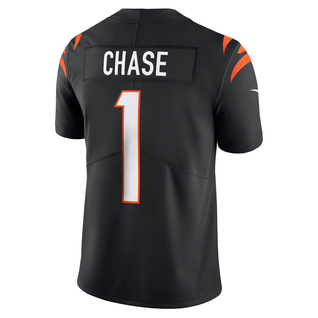 Cincinnati Bengals Ja'Marr Chase Black Vapor Untouchable Limited Jersey | NFL Football Jersey