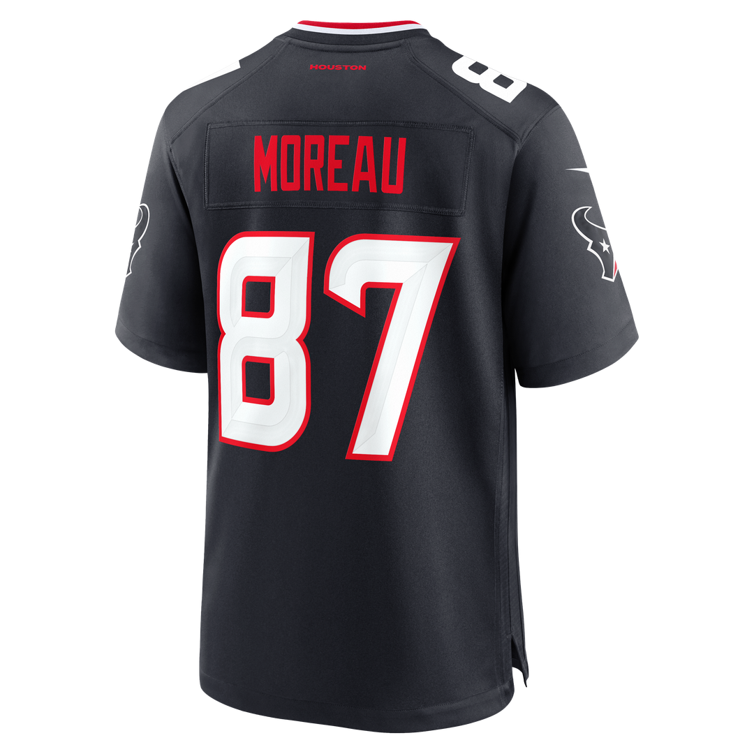 Houston Texans Foster Moreau Navy Team Game Jersey | NFL Football Jersey