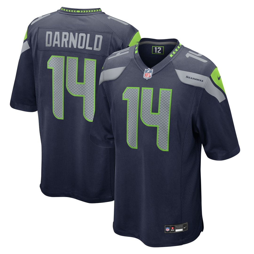 Seattle Seahawks Sam Darnold White Game Jersey | NFL Football Jersey