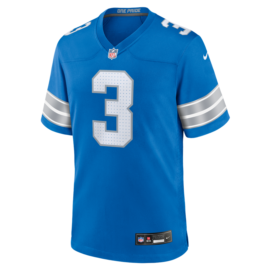 Detroit Lions Jack Fox Blue Team Game Jersey | NFL Football Jersey