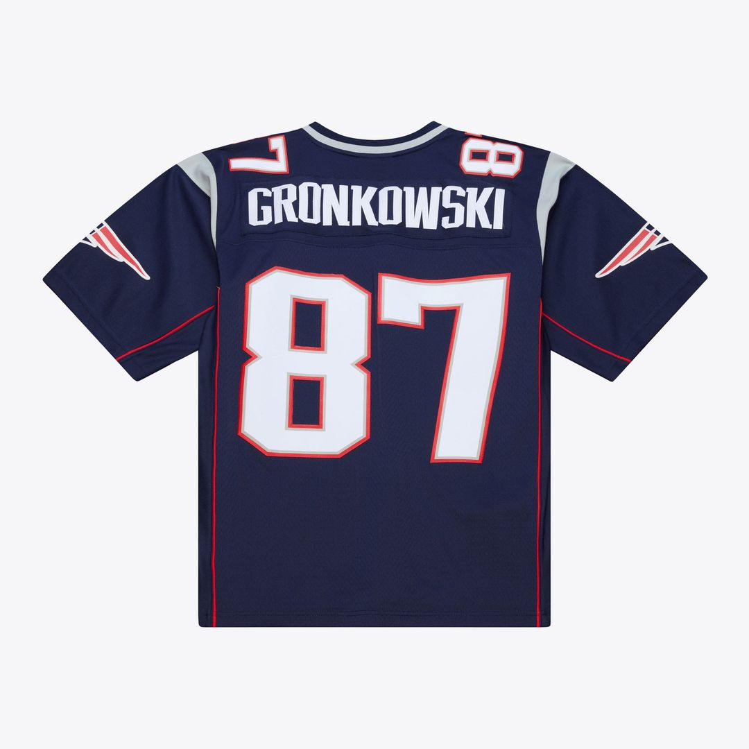 New England Patriots Rob Gronkowski Navy Big & Tall 2010 Legacy Retired Player Jersey | NFL Football Jersey