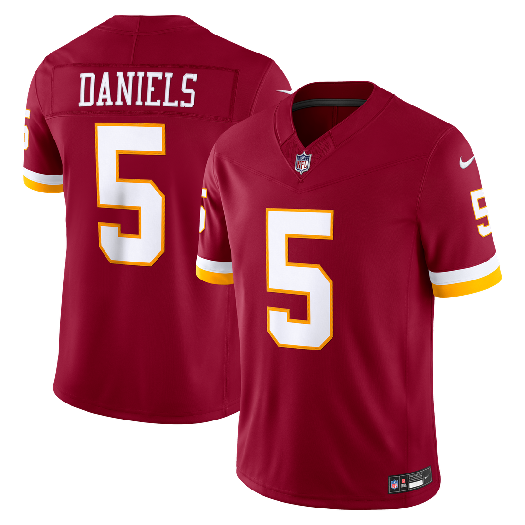 Washington Commanders Jayden Daniels Burgundy Team Vapor F.U.S.E. Stitched Limited Jersey | NFL Football Jersey