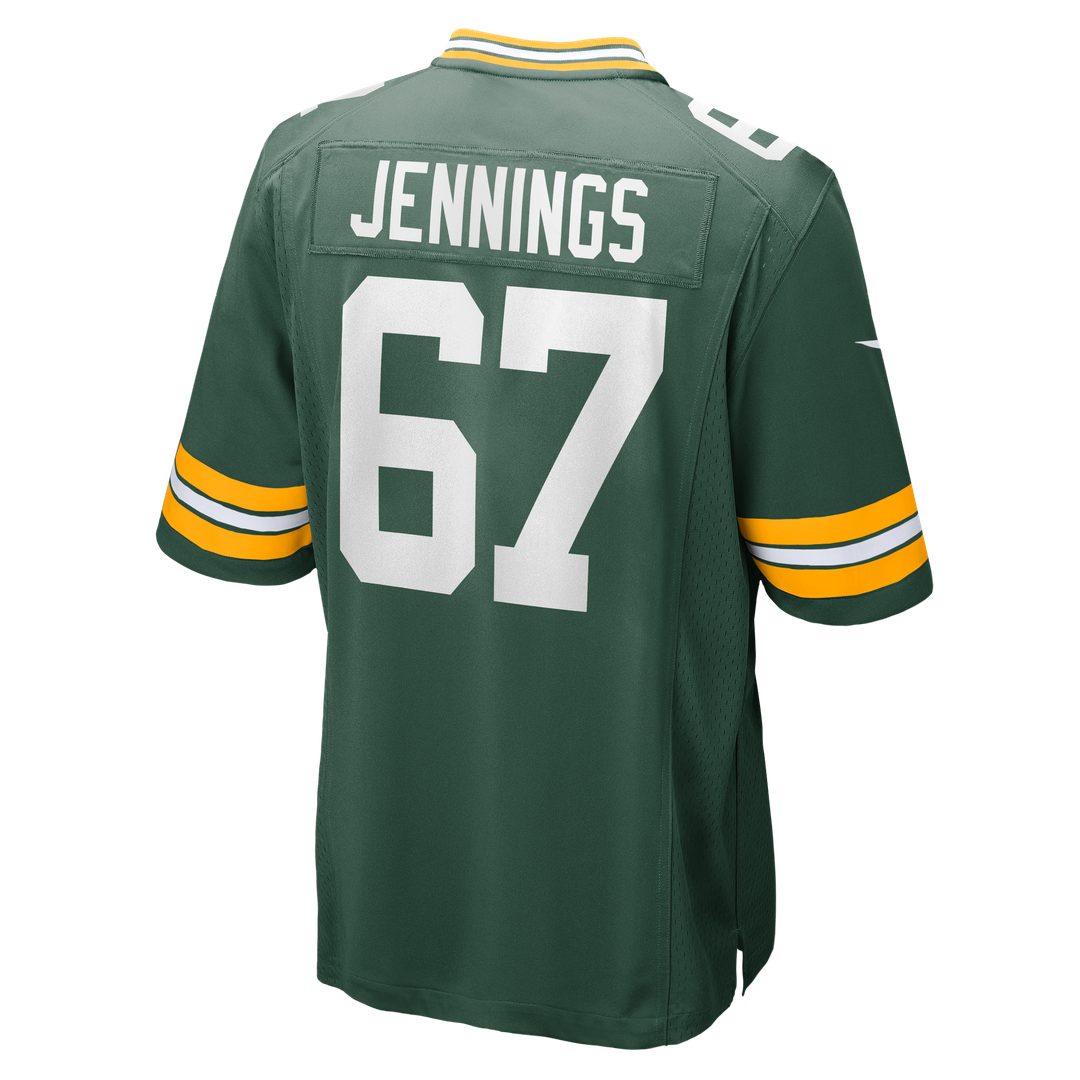Green Bay Packers Donovan Jennings Green Team Game Jersey | NFL Football Jersey