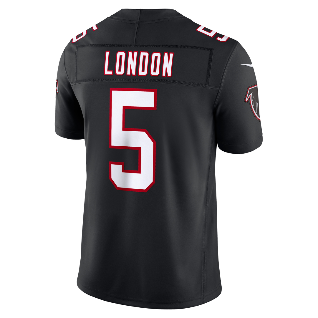 Atlanta Falcons Drake London Black Alternate Throwback Vapor F.U.S.E. Stitched Limited Jersey | NFL Football Jersey