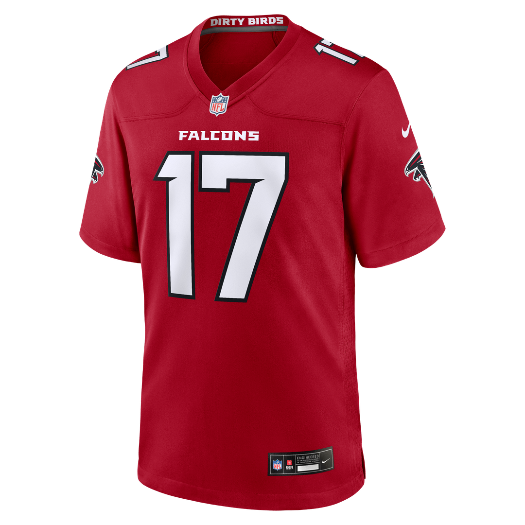 Atlanta Falcons Zachariah Branch Red Team Game Jersey | NFL Football Jersey