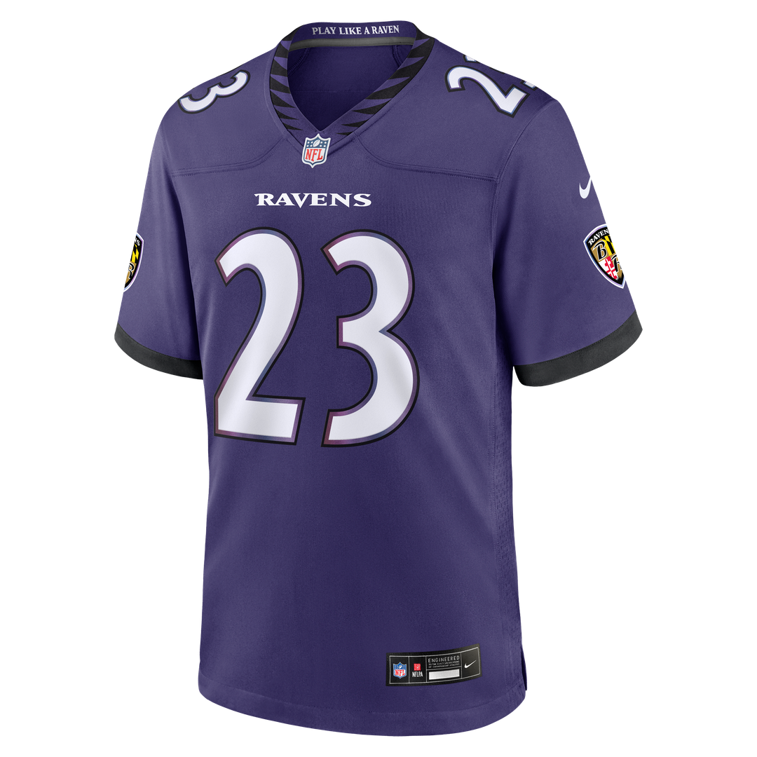 Baltimore Ravens Adam Randall Purple Team Game Jersey | NFL Football Jersey