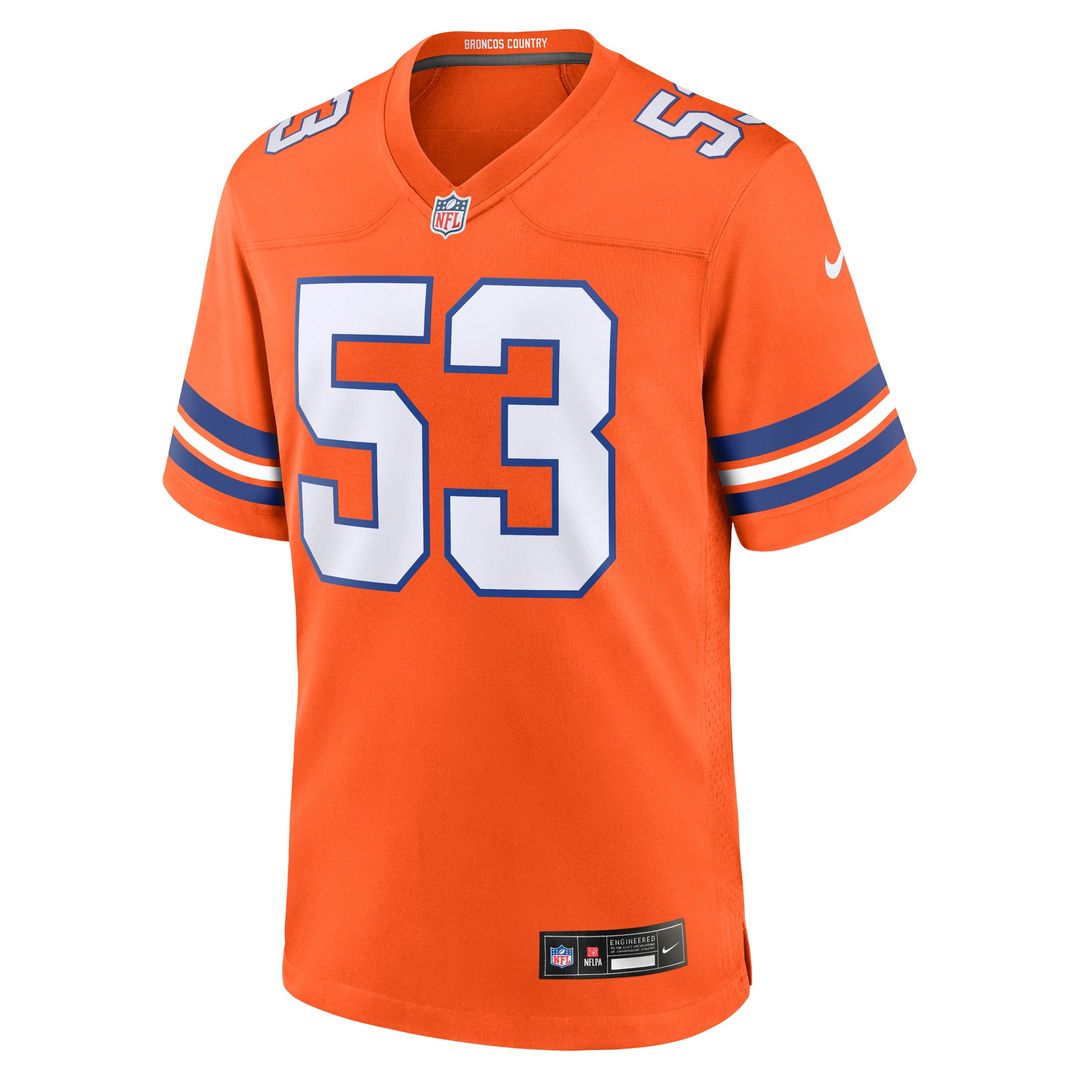 Denver Broncos Randy Gradishar Orange Retired Player Alternate Game Jersey | NFL Football Jersey