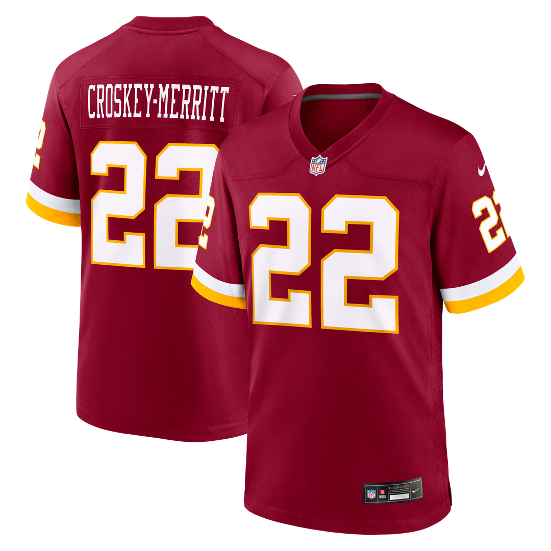 Washington Commanders Jacory Croskey-Merritt White Game Super Bowl Era Jersey | NFL Football Jersey