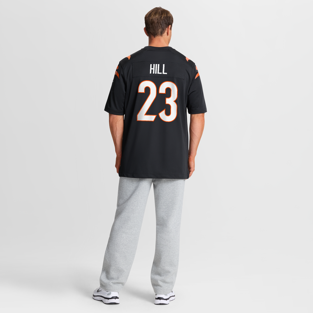 Cincinnati Bengals Daxton Hill Black Player Game Jersey | NFL Football Jersey
