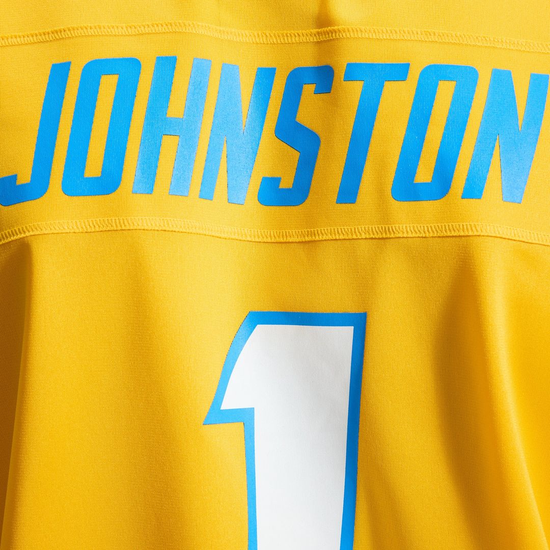 Los Angeles Chargers Quentin Johnston Gold Alternate Charger Power Game Player Jersey | NFL Football Jersey