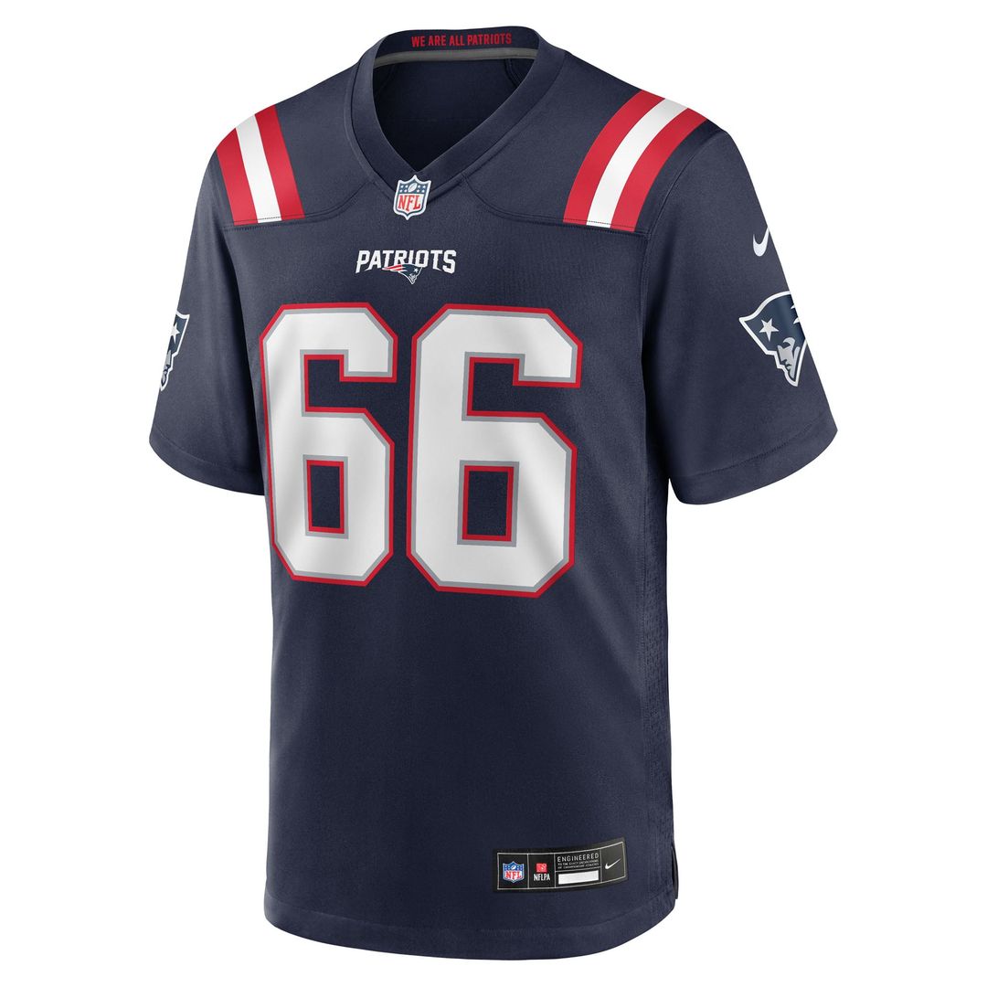 New England Patriots Will Campbell Navy Team Game Jersey | NFL Football Jersey
