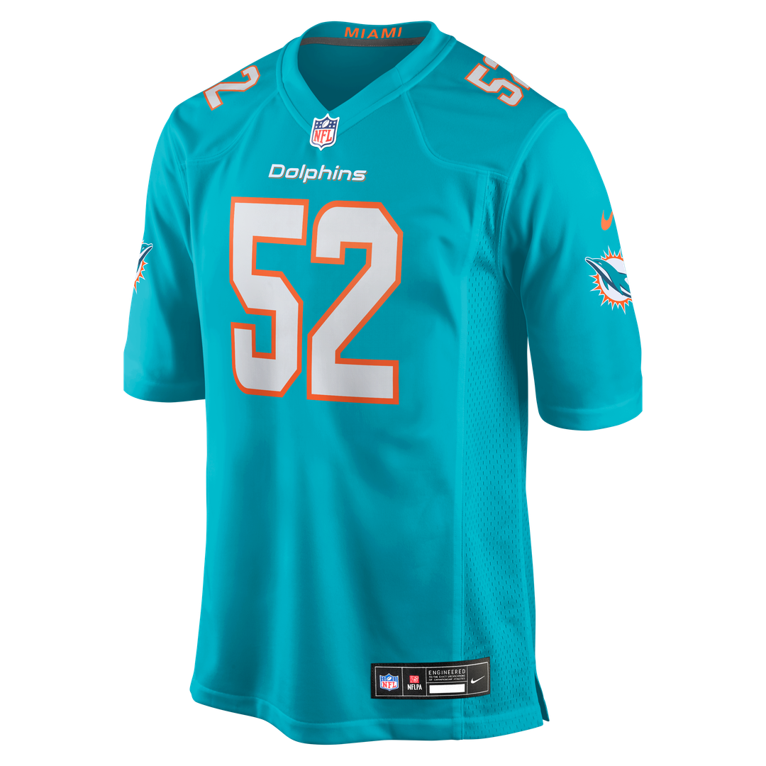 Miami Dolphins Patrick Paul Aqua Game Jersey | NFL Football Jersey