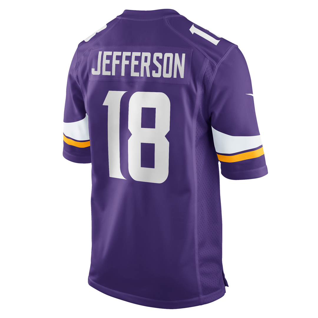 Minnesota Vikings Justin Jefferson Purple Player Game Jersey | NFL Football Jersey