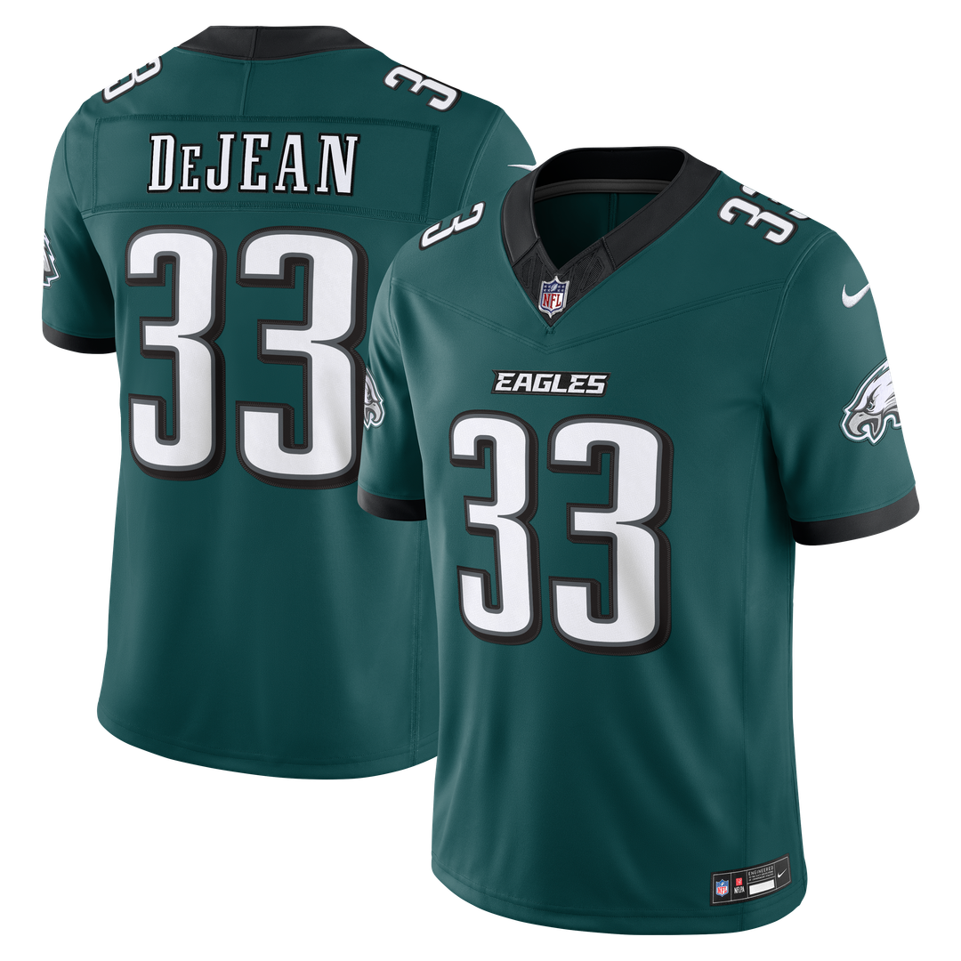 Philadelphia Eagles Cooper DeJean Midnight Green Team Vapor F.U.S.E. Stitched Limited Jersey | NFL Football Jersey