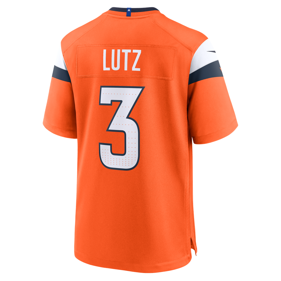 Denver Broncos Wil Lutz Orange Team Game Jersey | NFL Football Jersey