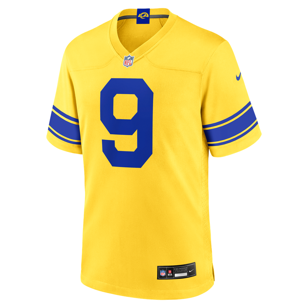 Los Angeles Rams Matthew Stafford Classic Sol Game Jersey | NFL Football Jersey