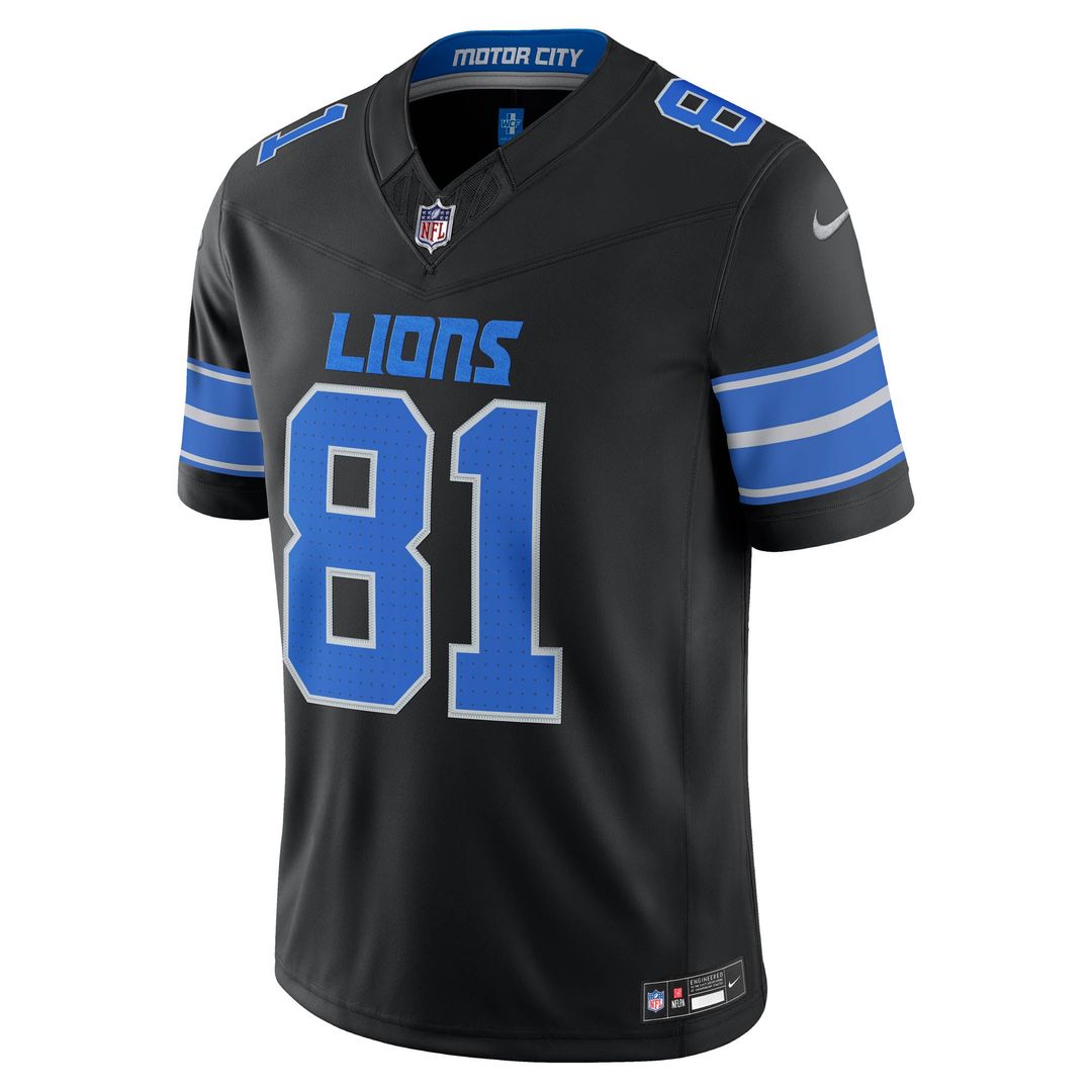 Detroit Lions Calvin Johnson Blue Vapor F.U.S.E. Stitched Retired Limited Jersey | NFL Football Jersey