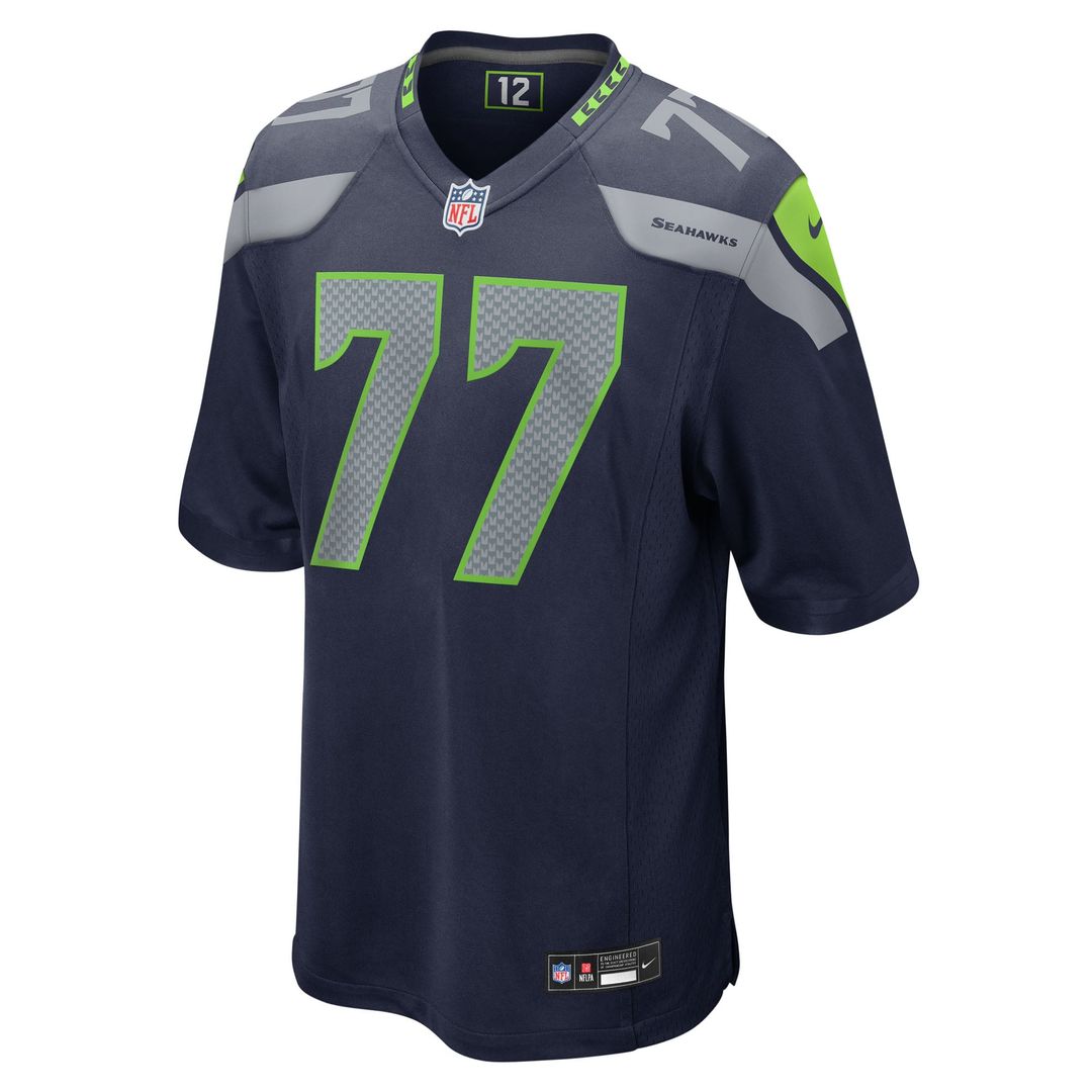 Seattle Seahawks Bryce Cabeldue College Navy Team Game Jersey | NFL Football Jersey