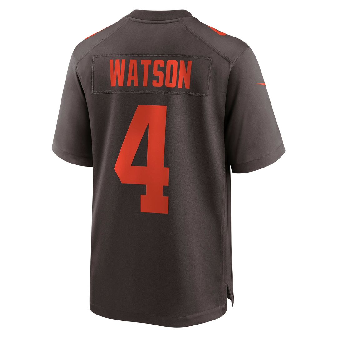 Cleveland Browns Deshaun Watson Brown Alternate Game Jersey | NFL Football Jersey