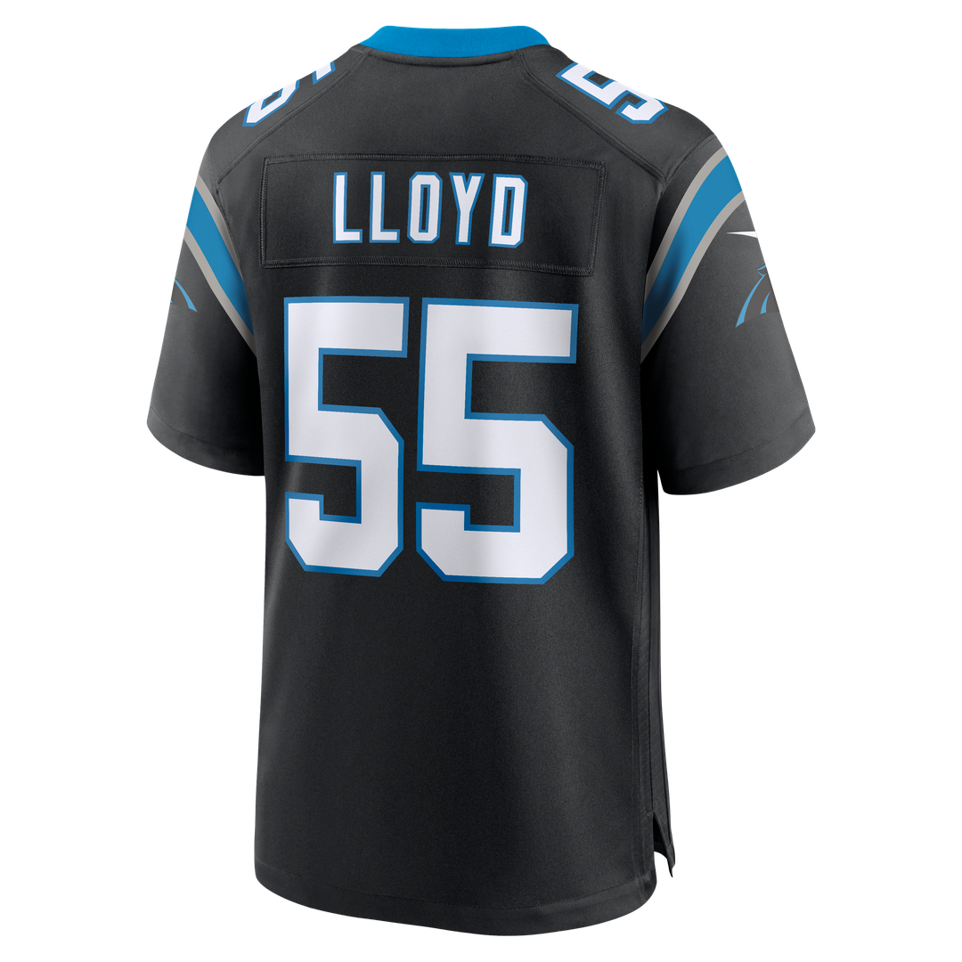 Carolina Panthers Devin Lloyd Black Team Game Jersey | NFL Football Jersey