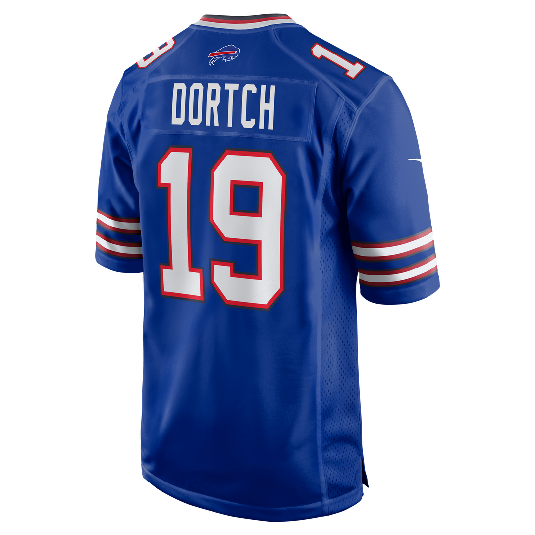 Buffalo Bills Greg Dortch Royal Team Game Jersey | NFL Football Jersey