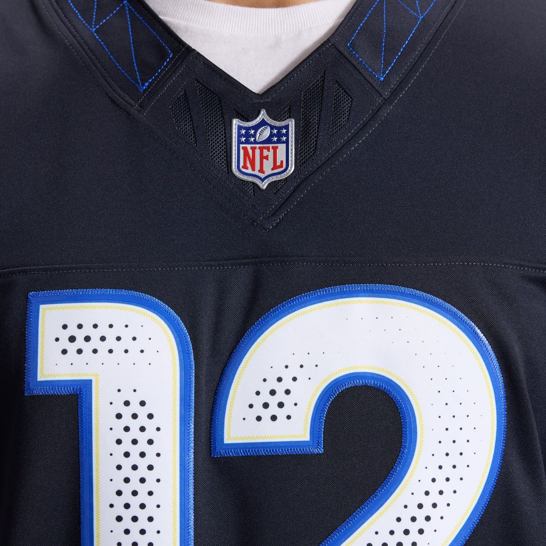 Los Angeles Rams Puka Nacua Dark Blue Rivalries Collection Stitched Limited Jersey | NFL Football Jersey