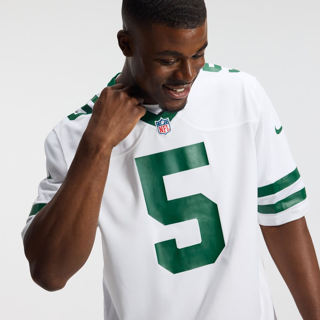 New York Jets Garrett Wilson Legacy White Game Jersey | NFL Football Jersey