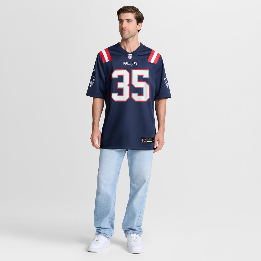 New England Patriots K.J. Britt Navy Team Game Jersey | NFL Football Jersey