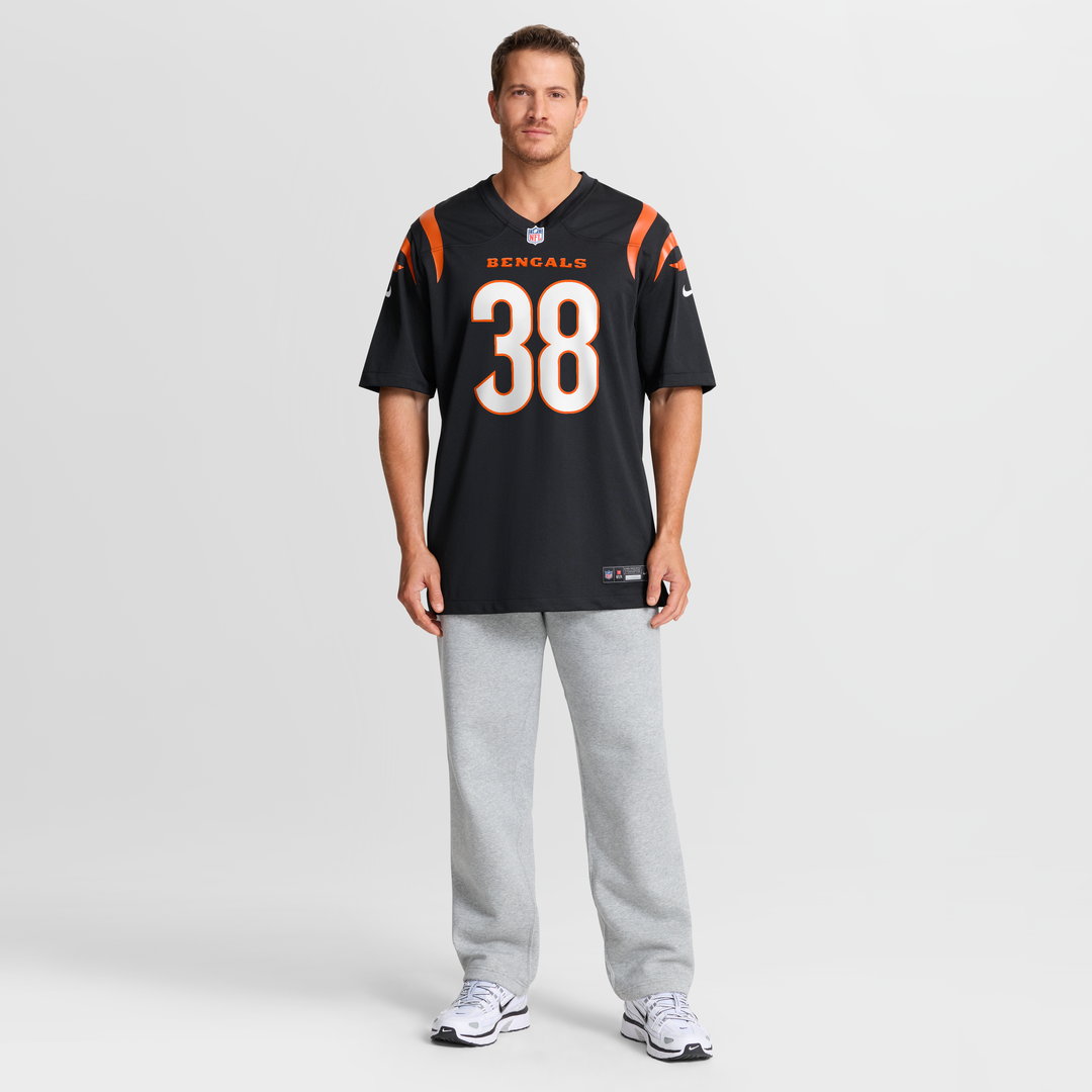 Cincinnati Bengals DJ Ivey Black Team Game Jersey | NFL Football Jersey