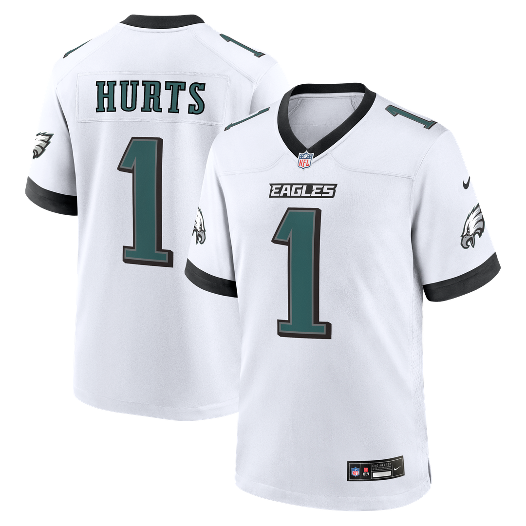 Philadelphia Eagles Jalen Hurts Midnight Green Team Game Jersey | NFL Football Jersey