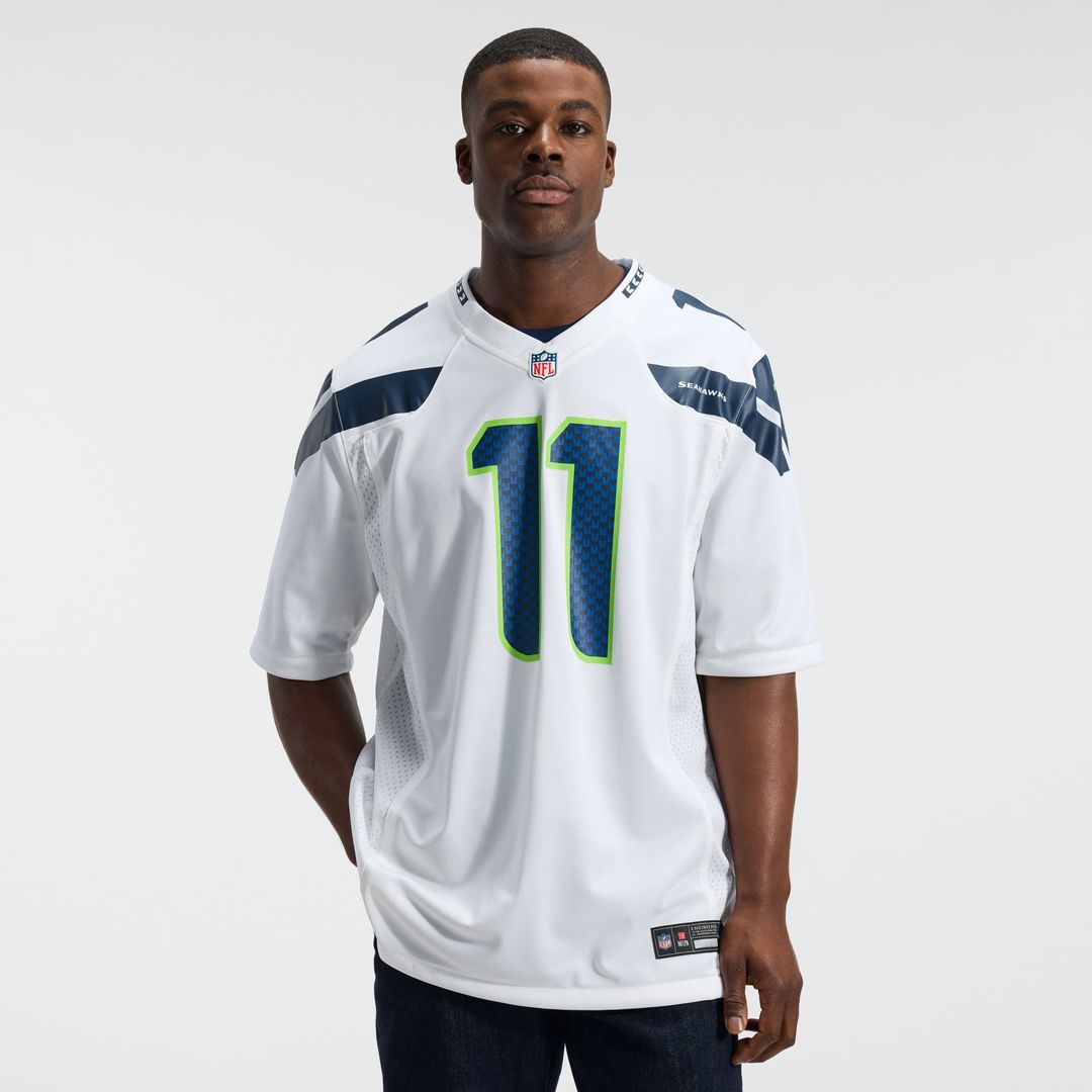 Seattle Seahawks Jaxon Smith-Njigba White Game Jersey | NFL Football Jersey