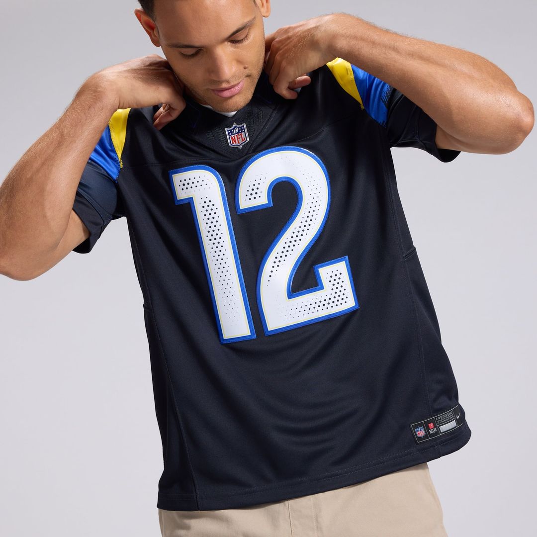 Los Angeles Rams Puka Nacua Dark Blue Rivalries Collection Stitched Limited Jersey | NFL Football Jersey