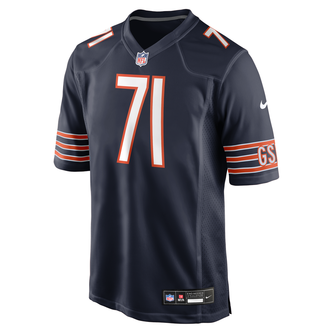 Chicago Bears Ryan Bates Navy Game Jersey | NFL Football Jersey