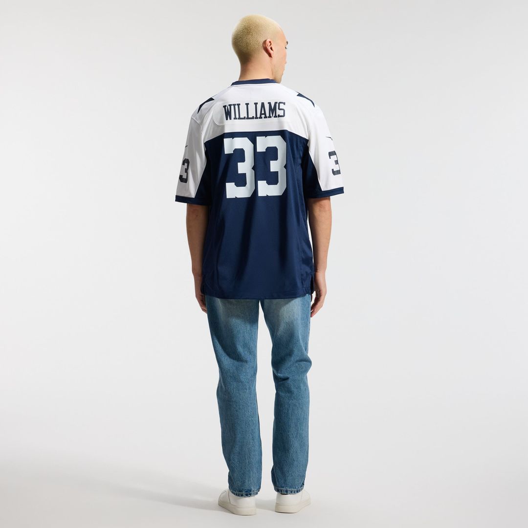 Dallas Cowboys Javonte Williams White Game Jersey | NFL Football Jersey