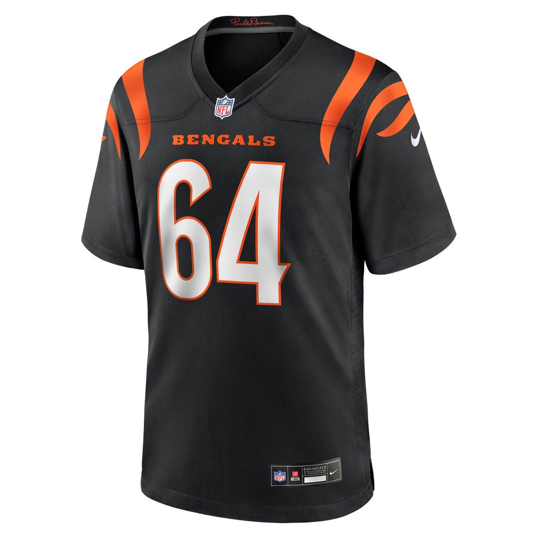 Cincinnati Bengals Ted Karras Black Game Player Jersey | NFL Football Jersey