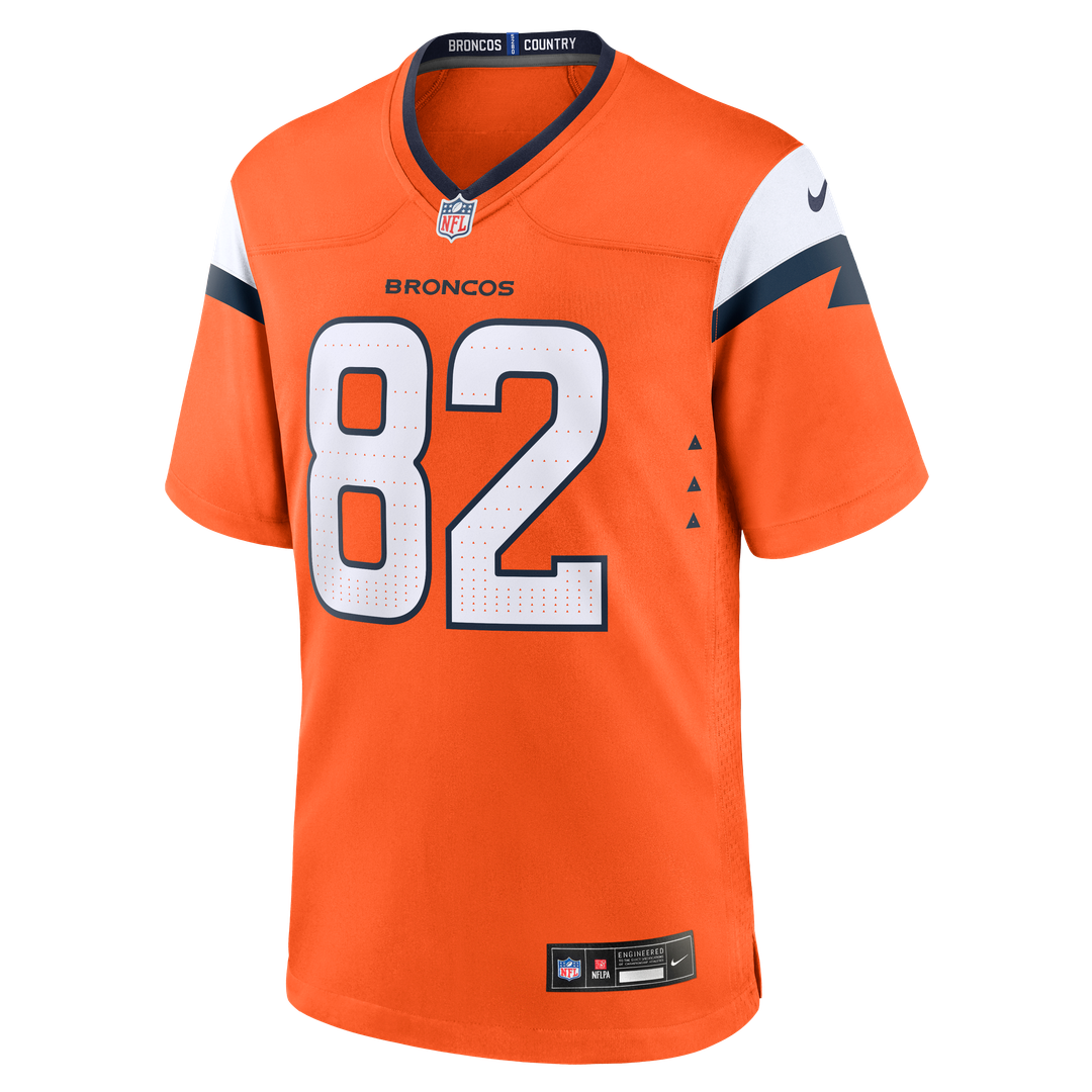 Denver Broncos Adam Trautman Orange Team Game Jersey | NFL Football Jersey